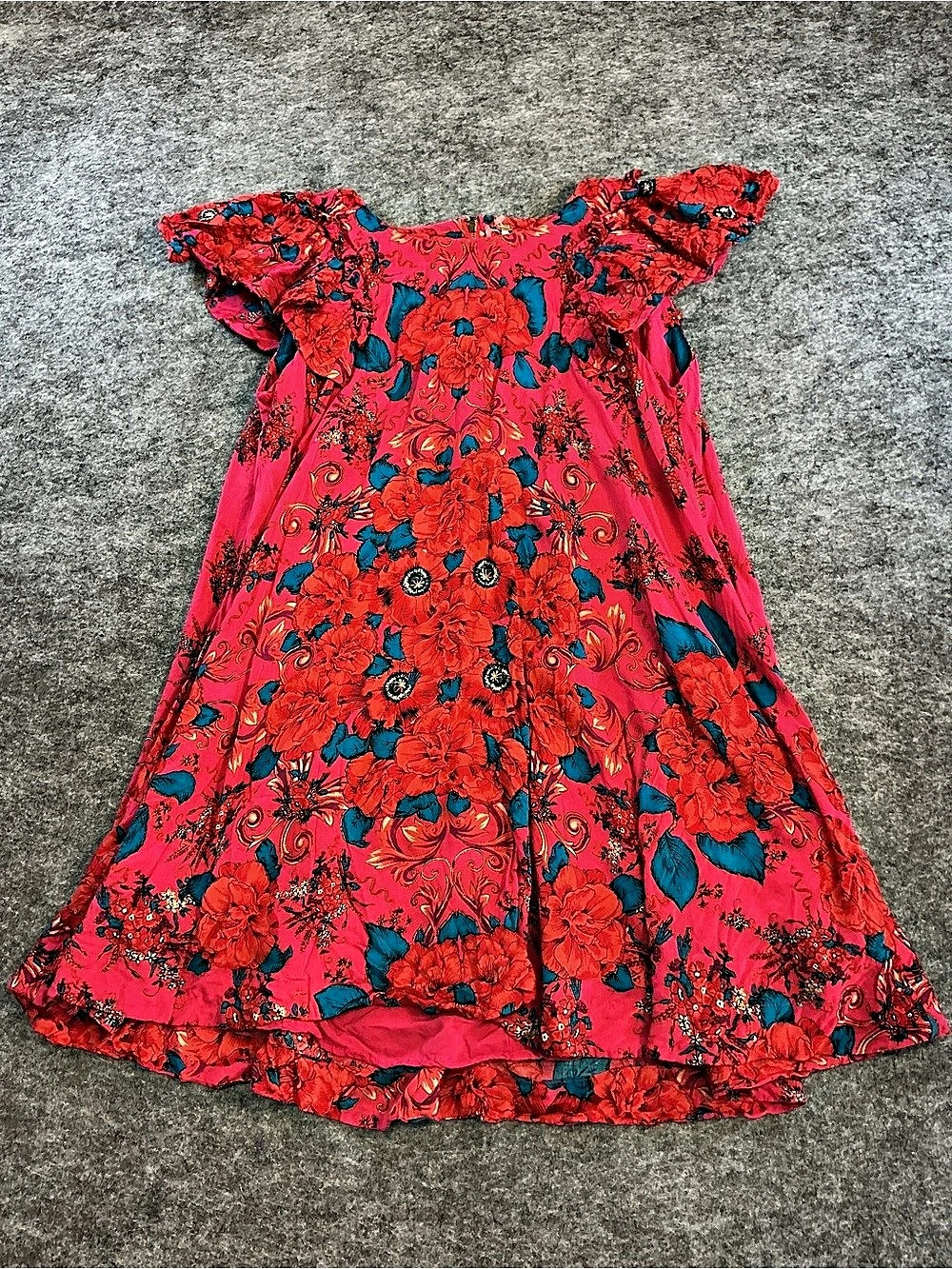 Free People Floral Dress Size XS Like New